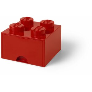 Tároló doboz LEGO Fiókos tároló doboz 4 - piros színben