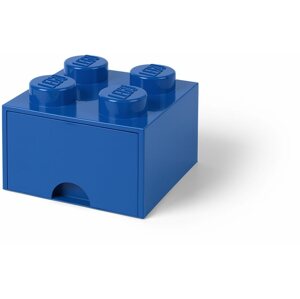 Tároló doboz LEGO tároló doboz 4 fiókkal - kék