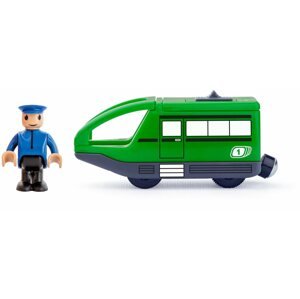 Vasútmodell kiegészítő Woody Modern elektromos kisvonat- zöld