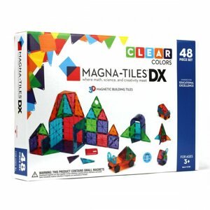 Építőjáték Magna-Tiles 48 átlátszó