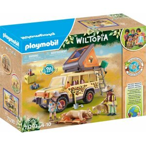 Építőjáték Playmobil 71293 Wiltopia - Terepjáróval az oroszlánok között