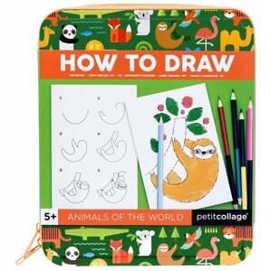Kifestőkönyv Petit Collage Hogy rajzolj állatkát