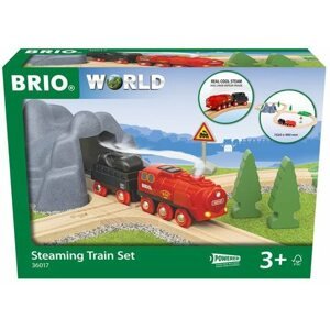 Vonatpálya BRIO WORLD 36017 Karácsonyi vonatkészlet elemes gőzmozdonnyal