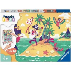 Puzzle Ravensburger 055913 Puzzle & Play Kalózkaland 2x24 darab