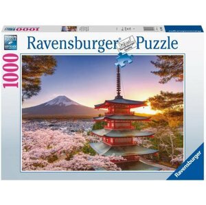 Puzzle Ravensburger 170906 Virágzó cseresznyefák Japánban 1000 darab