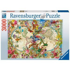 Puzzle Ravensburger 171170 Pillangós világtérkép 3000 db