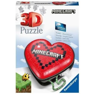 3D puzzle Ravensburger 3D puzzle 112852 Minecraft szív 54 darab
