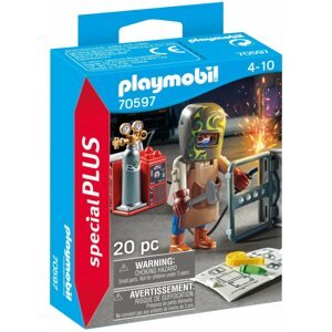 Figura Playmobil 70597 Hegesztőmunkás felszereléssel