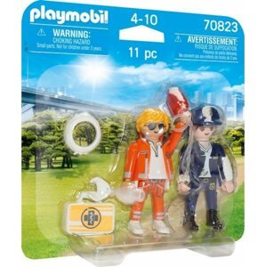 Figura Playmobil DuoPack Sürgősségi orvos és rendőrnő