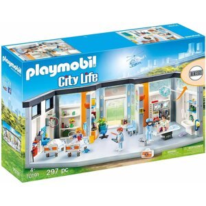 Építőjáték Playmobil 70191 Berendezett kórházi szárny