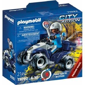 Építőjáték Playmobil rendőrségi gyorsasági négykerekű