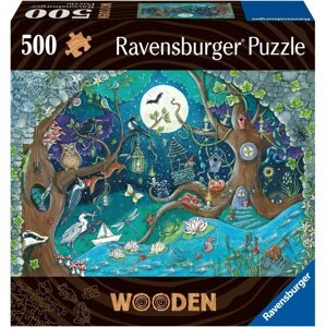 Puzzle Ravensburger Puzzle 175161 Fa puzzle Bűvös erdő 500 darab