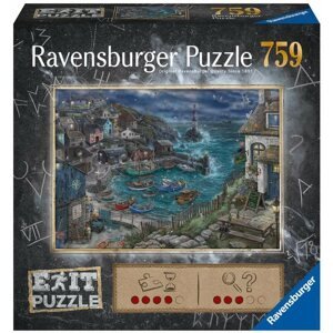 Puzzle Ravensburger Puzzle 173655 Exit Puzzle: Világítótorony a kikötőnél 759 darab