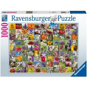 Puzzle Ravensburger Puzzle 173860 Méhek a virágokon 1000 darab