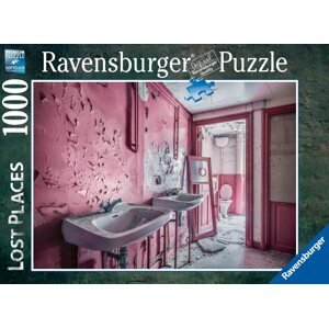 Puzzle Ravensburger Puzzle 173594 Elveszett helyek: Rózsaszín fürdőszoba 1000 darab
