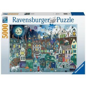 Puzzle Ravensburger Puzzle 173990 Fantasy, Victorian Street 5000 darabos puzzle