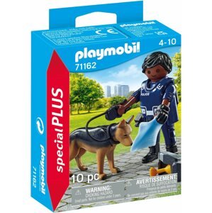 Figura Playmobil 71162 Rendőr nyomozó kutyával