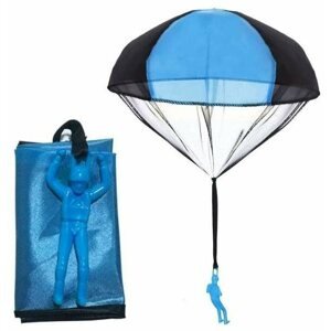 Figura Ejtőernyős ejtőernyővel - kék