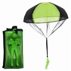 Figura Ejtőernyős ejtőernyővel - zöld