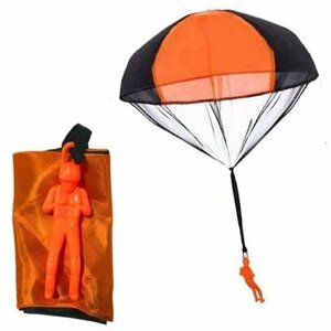 Figura Ejtőernyős ejtőernyővel - narancssárga