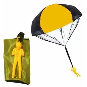 Figura Ejtőernyős ejtőernyővel - sárga