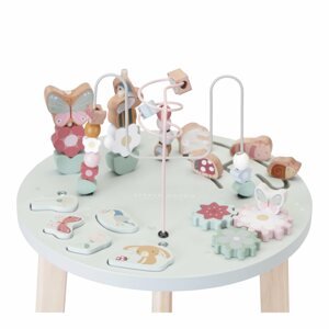 Fajáték Fából készült foglalkoztató asztal Virágok és pillangók