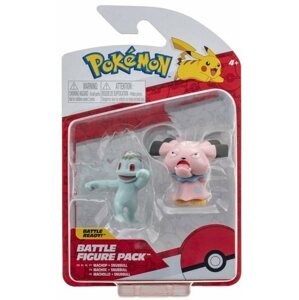 Figura Pokémon - Battle Figure 2 Pack - Machop & Snubbull