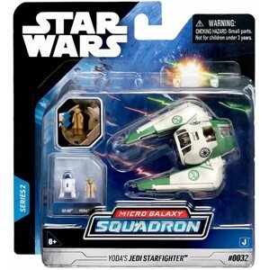 Figura Star Wars - Small Vehicle - Jedi Starfighter - Yoda