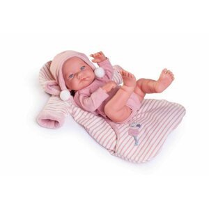 Játékbaba Antonio Juan 50279 Nica - valósághű csecsemő baba teljes vinil testtel - 42 cm