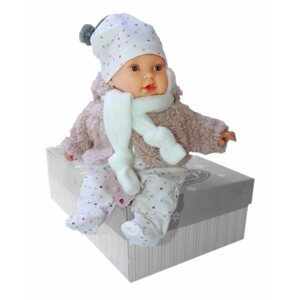 Játékbaba Antonio Juan 11019 Kika - valósághű baba hangokkal és puha szövet testtel - 27 cm