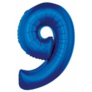 Lufi Atomia születésnapi, 9-es számú, kék,102 cm