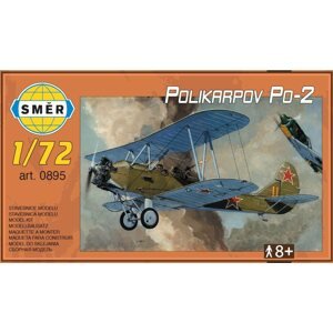 Műanyag modell Irány A kétfedelű repülőgép modellje - Polikarpov Po-2 Kerekek