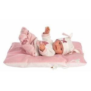 Játékbaba Llorens 63201 New Born kisfiú - élethű játékbaba teljes vinyl testtel - 31 cm