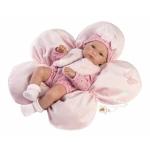 Játékbaba Llorens 63592 New Born kislány - élethű játékbaba teljes vinyl testtel - 35 cm
