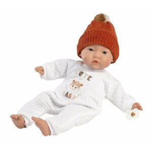 Játékbaba Llorens 63304 Little Baby - élethű játékbaba puha szövet testtel - 32 cm