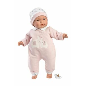 Játékbaba Llorens 13848 Joelle - élethű játékbaba puha szövet testtel - 38 cm