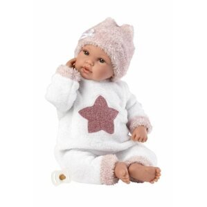 Játékbaba Llorens 63648 New Born - élethű játékbaba hangokkal és puha szövet testtel - 36 cm