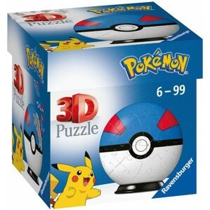 Puzzle Ravensburger 3D puzzle 112654 puzzle-labda Pokémon 2. téma - tétel 54 darab