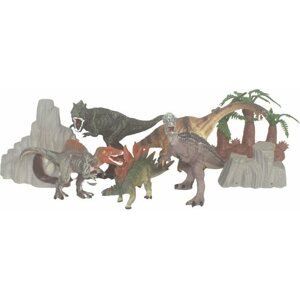 Figura szett Dinoszauruszok készlete fákkal