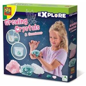 Kísérletezős játék SES Növekvő kristályok és drágakövek