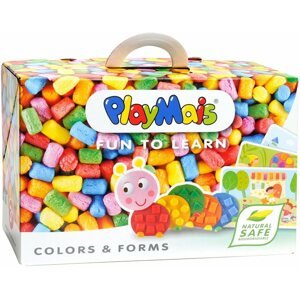 Csináld magad készlet gyerekeknek PlayMais Fun to Learn Színek és formák 550 db