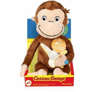 Plüss Curious George with Banana and Sound