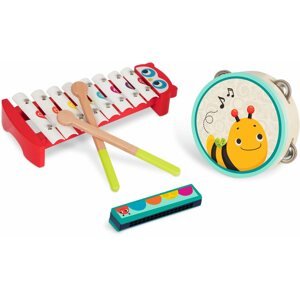Zenélő játék B-Toys Játék hangszerek Fa Mini Melody Band