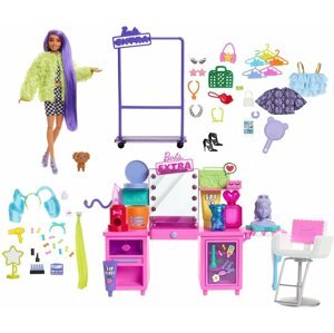 Játékbaba Barbie extra szekrény babával játékszett