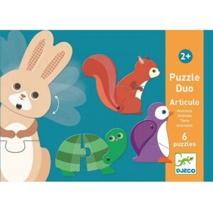 Puzzle Duo puzzle Állatkák mozgásban