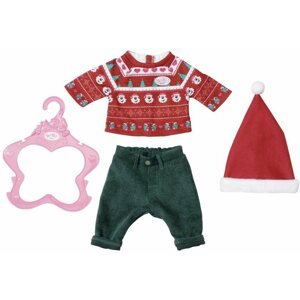 Játékbaba ruha BABY Born karácsonyi szett kisfiúnak, 43 cm