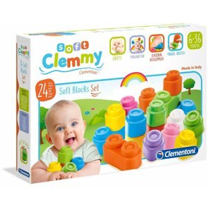 Játékkocka gyerekeknek Clemmy - 24 db-os puha kocka készlet