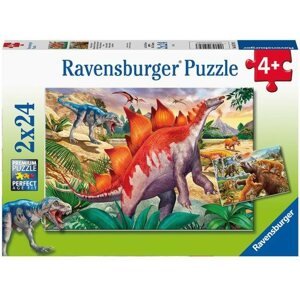 Puzzle Ravensburger Puzzle 051793 Dinoszauruszok világa 2x24 db