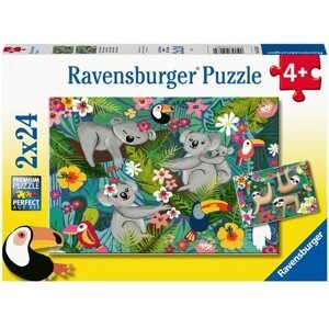 Puzzle Ravensburger Puzzle 051830 Koalák és lajhárok 2x24 db
