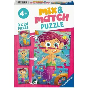 Puzzle Ravensburger Puzzle 055975 Mix & Match Puzzle Tengeri tündérek 3x24 db